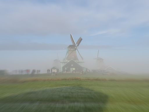 windmills and countryside